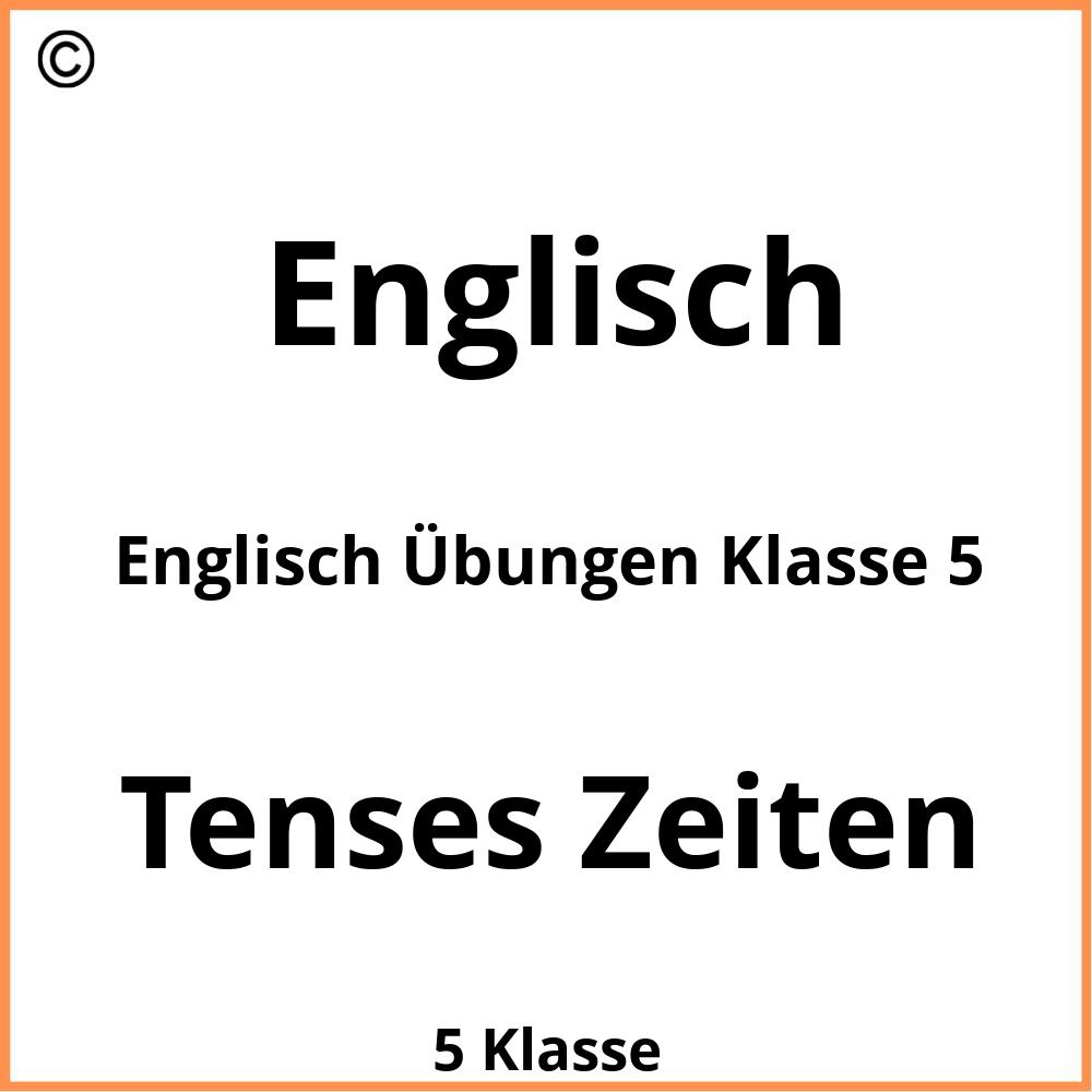 Englisch Übungen Klasse 5 Zum Ausdrucken