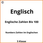 Englische Zahlen Bis 100 Pdf