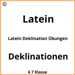 Latein Deklination Übungen Zum Ausdrucken