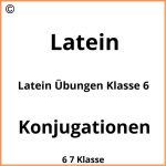 Latein Übungen Klasse 6 Zum Ausdrucken