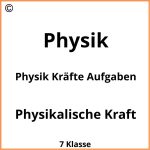 Physik Kräfte Aufgaben Mit Lösungen Pdf