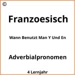 Wann Benutzt Man Y Und En